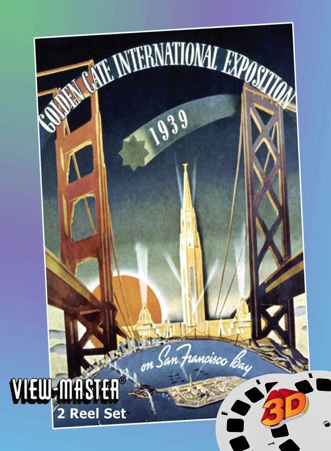 3D Viewer Reels World's Fair, San Francisco, 1939 - Golden Gate Intl. Exposition - Compatible to ViewMaster 2 Reel Setc - Image 1