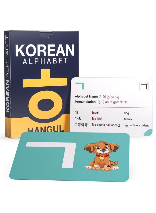 Briston An Alphabet Hangul Flash Cards - Educational Language Learning Resource With Pictures For Memory & Sight Words - Fun Game Play - Grade School, Classroom, Or Homeschool Supplies - Briston Brand  - Image 1