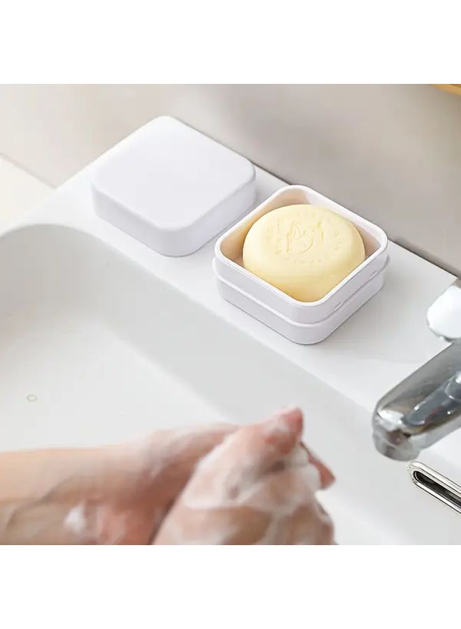 Grey Leakproof Soap Box With Drainage System Travel Container - Image 1