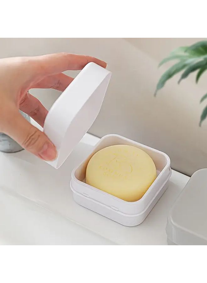 Grey Leakproof Soap Box With Drainage System Travel Container - Image 3