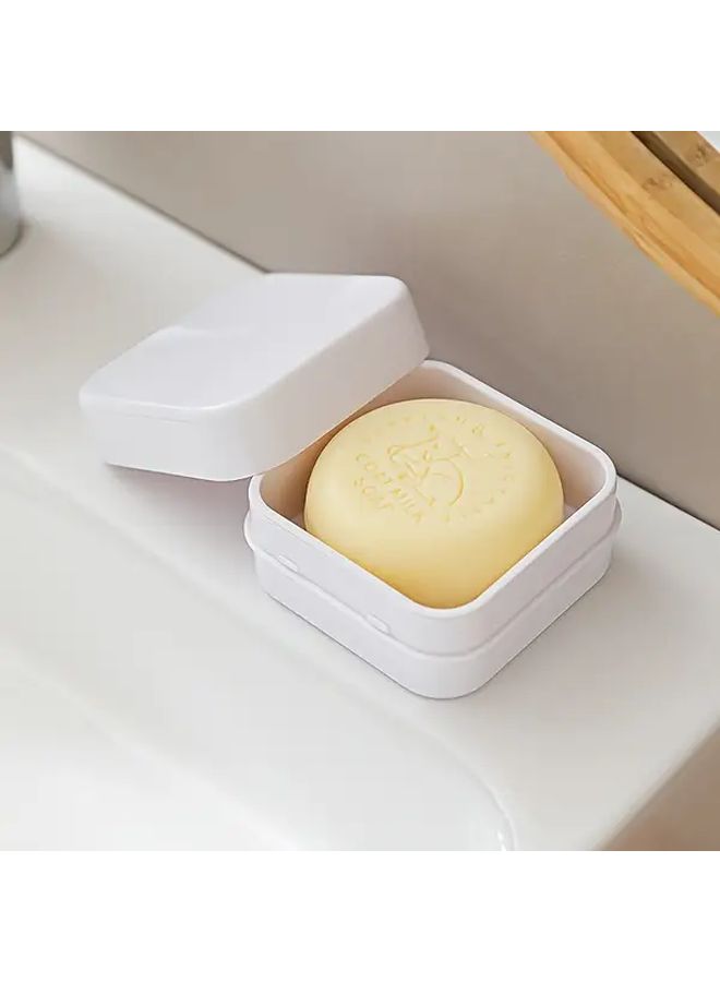 Grey Leakproof Soap Box With Drainage System Travel Container - Image 2