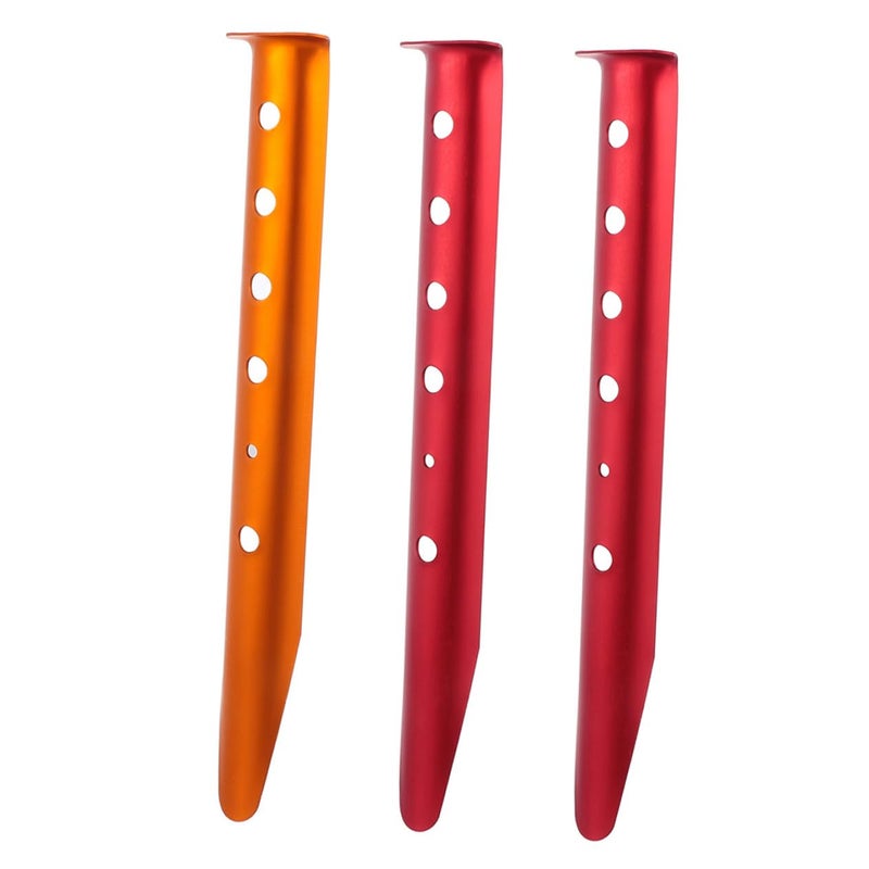 Aluminum Tent Stakes Sand Pegs Camping Ground Anchors 3 Pack Random Color - Image 2