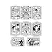 YIXUAN Happy Halloween Witch Monster Joker Seal Pattern Clear Stamps with Plastic Envelope Box for Card Making DIY Scrapbooking Supplies Silicone Stamps for Albums Crafts Decor YX1404 - Image 2