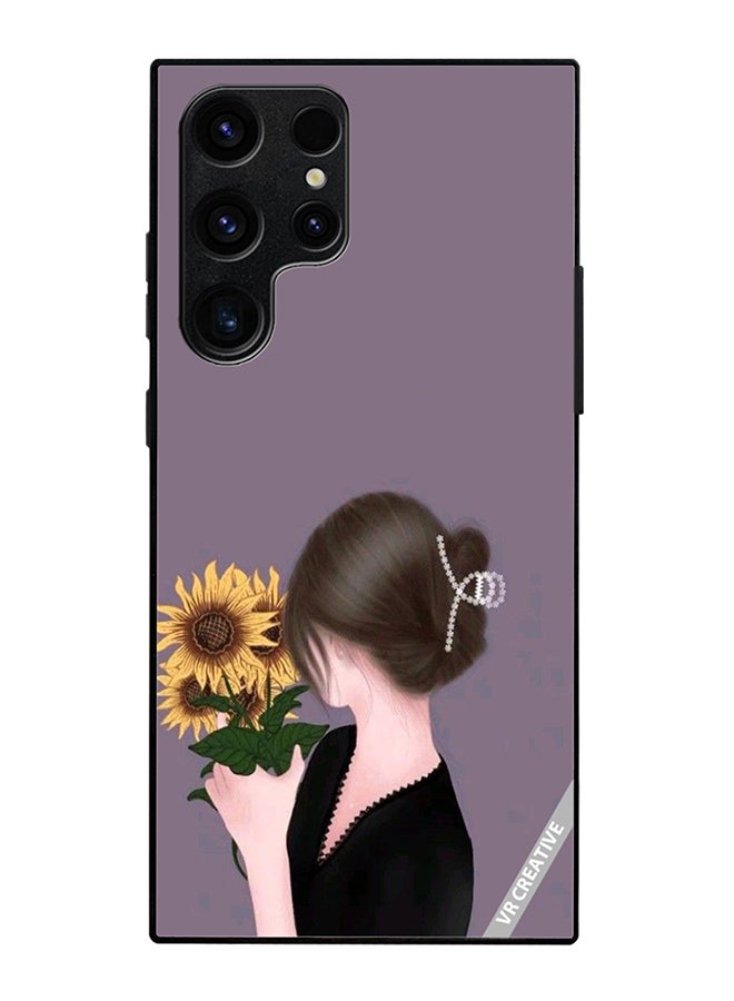 Protective Case Cover For Samsung Galaxy S25 Ultra Sunflower Design Multicolour