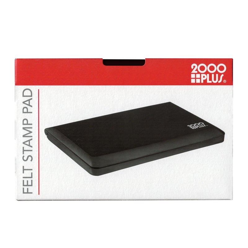 2000 PLUS Stamp Pad, Felt, Size No.2, 6-1/4" x 3-1/2", Black Ink (090407) - Image 4