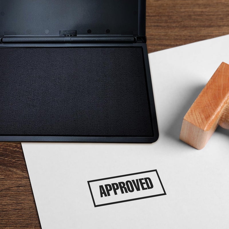 2000 PLUS Stamp Pad, Felt, Size No.2, 6-1/4" x 3-1/2", Black Ink (090407) - Image 5