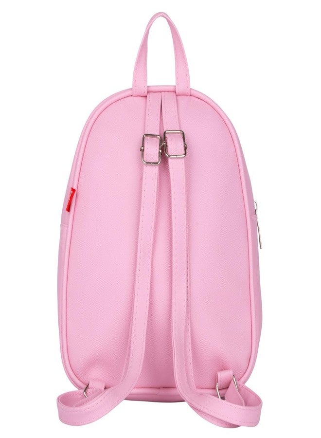 LSARIMO Cute Plush Cartoon Kids Mini Backpack with Soft Fur Pocket Lightweight School Bag for Toddlers & Preschool Kids - Adjustable Shoulder Straps, Zipper Closure, Small Travel & Picnic Bag (Pink) - Image 5