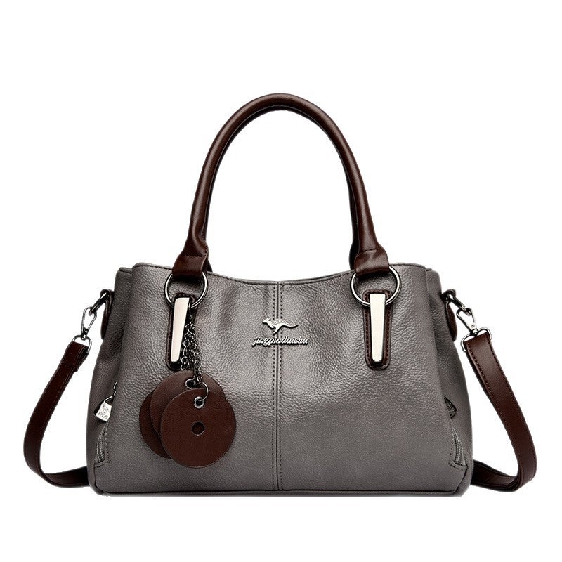 Women's PU Leather Large Capacity Shoulder Handbag - Image 5