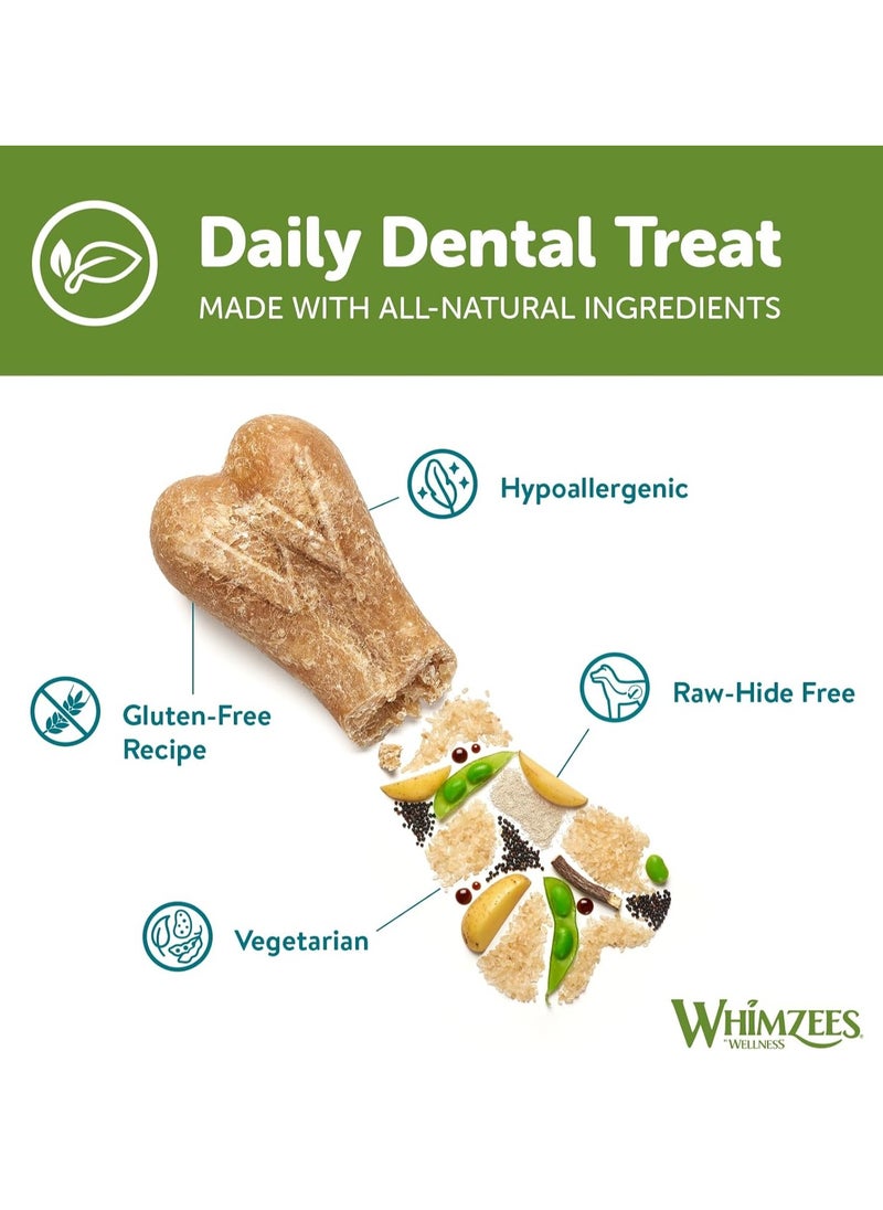 WHIMZEES By Wellness Rice Bone Dog Dental Sticks 9 Pieces Size M L Dog Chews for Medium to Large Breeds Natural Gluten Free Rawhide Free Vegetarian  - Image 3