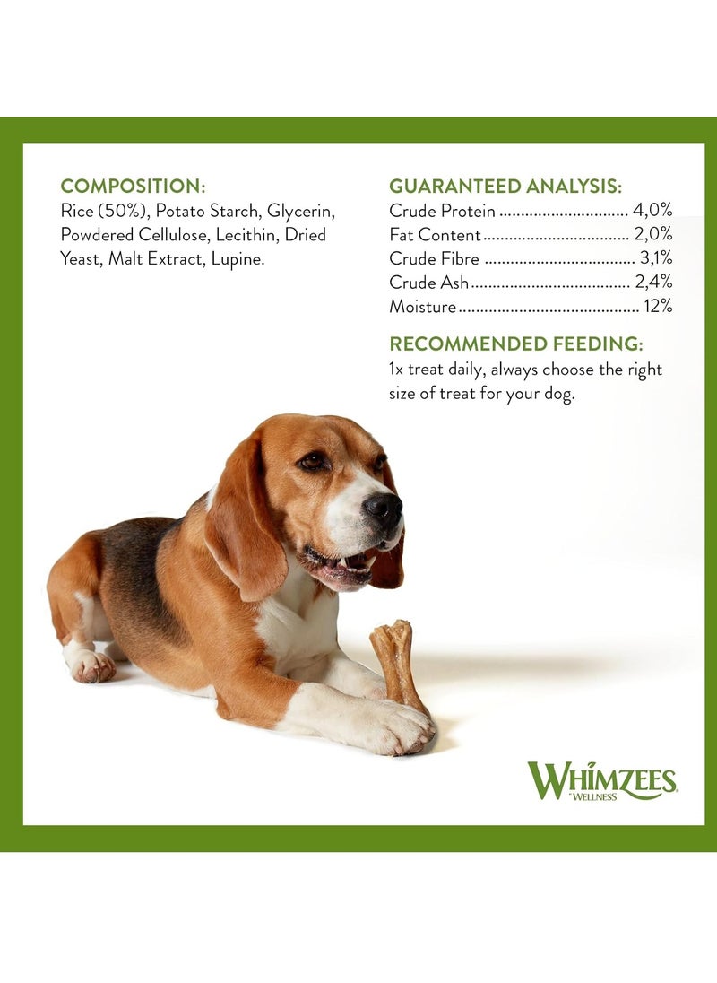 WHIMZEES By Wellness Rice Bone Dog Dental Sticks 9 Pieces Size M L Dog Chews for Medium to Large Breeds Natural Gluten Free Rawhide Free Vegetarian  - Image 5