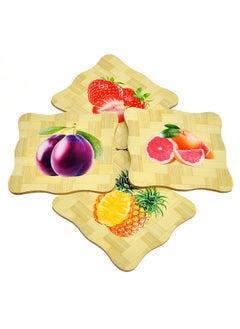 Yellow Weaves 4 Pieces Bamboo Wood Coasters or Heat Insulation Pad/Table Mats Placemats for Big Pans Pots- (15 X 15 Cms) - pzsku/ZC99C67B80CE933B91A60Z/45/_/1736571272/7f47894d-88e6-4c37-a138-bfc8516b9409