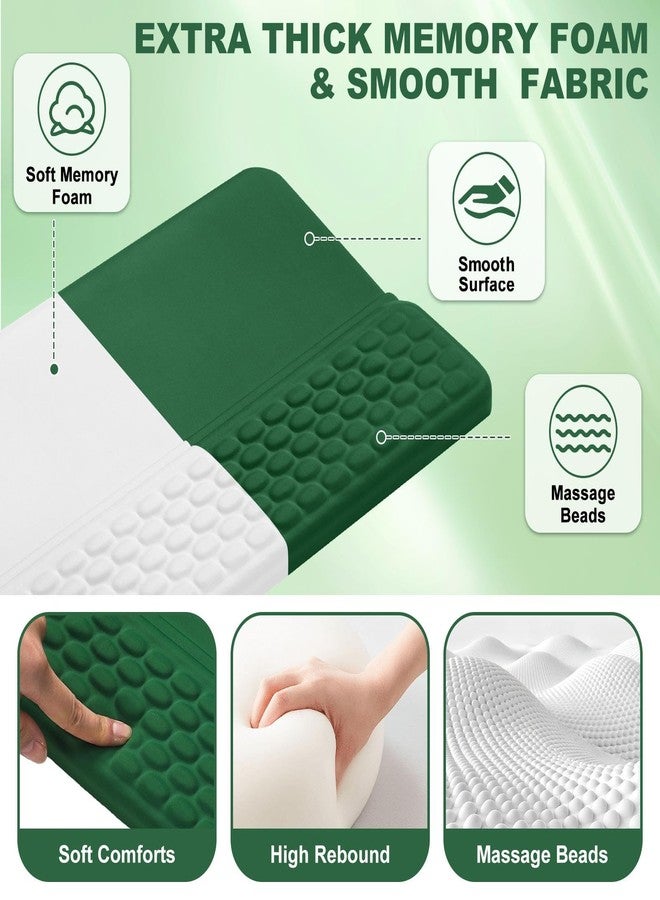 Photect Ergonomic Mouse Pad and Keyboard Wrist Rest Set Sage Green Memory Foam Desk Wrist Support Keyboard Stand for Computer Typing Gaming Office Desk Accessories - Image 5