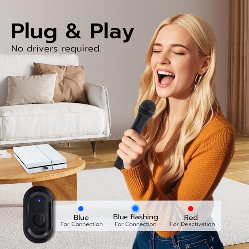 Mcbazel Wireless USB Gaming Microphone Compatible with Xbox Series X/S, PS5, Switch OLED, NS Switch/Switch2, PC, PS4, PS3, PS2, Xbox One X/S, Xbox One, Xbox 360, Wii - Image 4