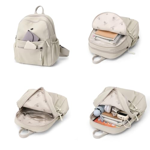 Tanweibago Mini Nylon Women Backpacks11L Small Ladies backpacks Casual Lightweight Women Shopping Travel Daypack ZGrey - Image 3