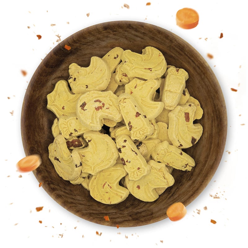 GUIDOLIN EQUISNACK Horse Natural Treats with Superfoods and Real Fruit Pieces, No Sugar Added, Handmade in Italy - 1,54 LB (Carrot) - Image 2