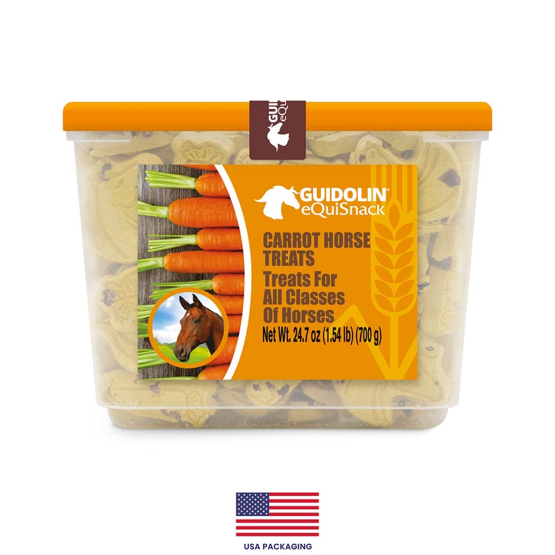 GUIDOLIN EQUISNACK Horse Natural Treats with Superfoods and Real Fruit Pieces, No Sugar Added, Handmade in Italy - 1,54 LB (Carrot) - Image 5