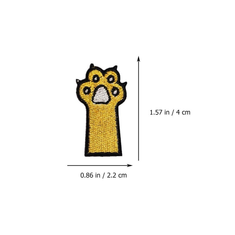 10 Pieces Animal Paw Patches Embroidered Sewing Appliques for DIY Craft Accessories - Image 3