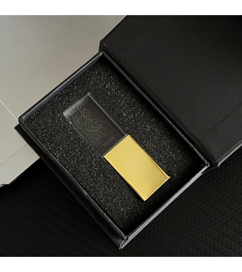 Crystal USB 2.0 Flash Drive 32GB Blue LED Nightclub DJ Car School Gift Box - Image 4