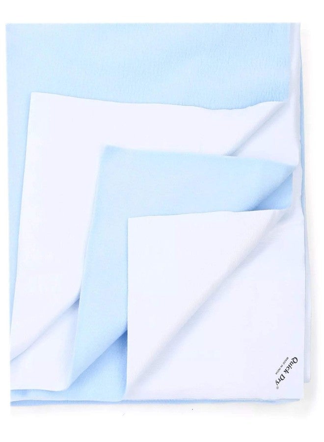 Quick Dry Baby Bed Protector (Medium, Sky Blue) - Image 2