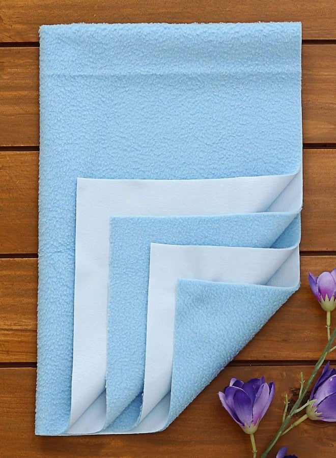 Quick Dry Baby Bed Protector (Medium, Sky Blue) - Image 1