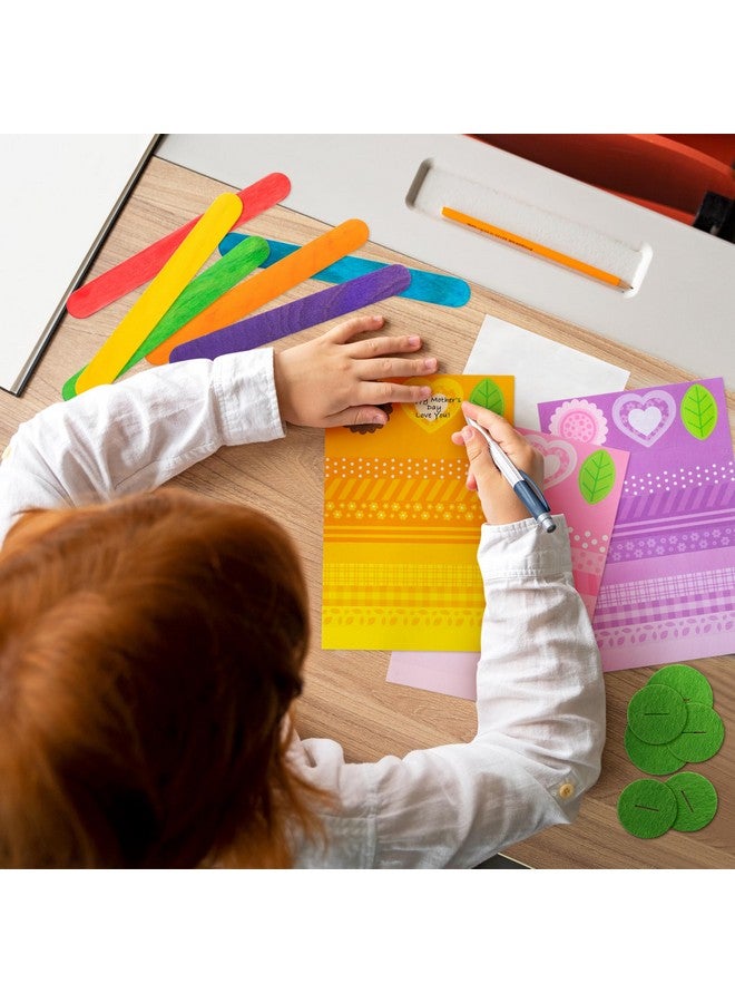 WATINC 24 Pack Teacher Appreciation Flower Paper Pot Craft Kits, Make Your Standing Flowers Gift Crafts Decor, Fun DIY Floral Sunflower Home Graduation School Classroom Art Activities for Kids - Image 3