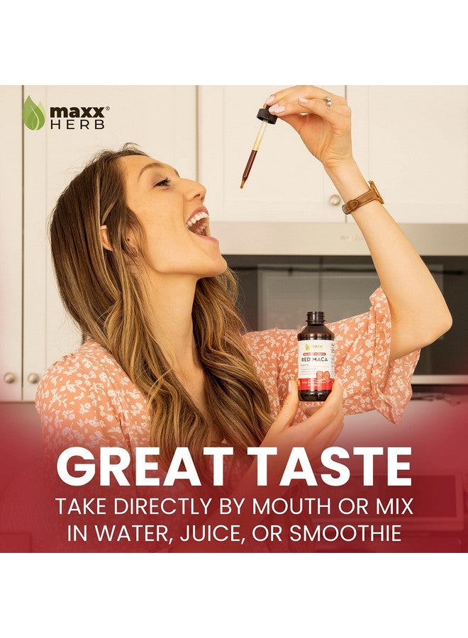 Maxx Herb Red Maca Root Extract - Max Strength Liquid Drops Absorb Better Than Powder or Capsules, for Stamina, Memory and Focus - 4 Oz Bottle (60 Servings) - Image 4