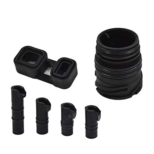 waltyotur 6 Pcs Valve Body to Case Sleeve Seal kit 6HP19 6HP21 24347588759 24107536340 Replacement for BMW - Image 1