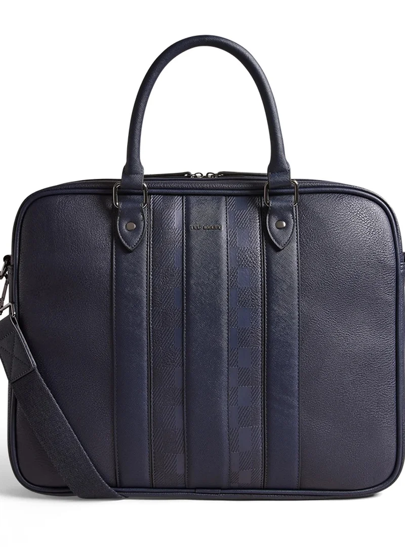 Ted Baker House Check Pu Document Bag