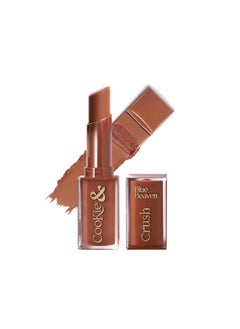 Blue Heaven Cookie & Crush Matte Lipstick For Women, Long Lasting Lipstick, Enriched With Cocoa Butter & Rosehip Oil, Softening And Nourishing Lipstick - Hot Chocolate, 3.4G  - Image 1