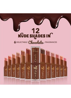 Blue Heaven Cookie & Crush Matte Lipstick For Women, Long Lasting Lipstick, Enriched With Cocoa Butter & Rosehip Oil, Softening And Nourishing Lipstick - Hot Chocolate, 3.4G  - Image 3