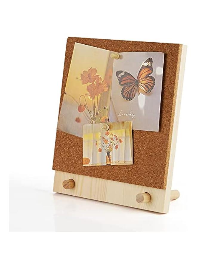 Generic Bulletin Board/Cork Board on The Desktop-Small Mini Hanging Tack Message Memo Picture Board for Home Office School  - Image 1