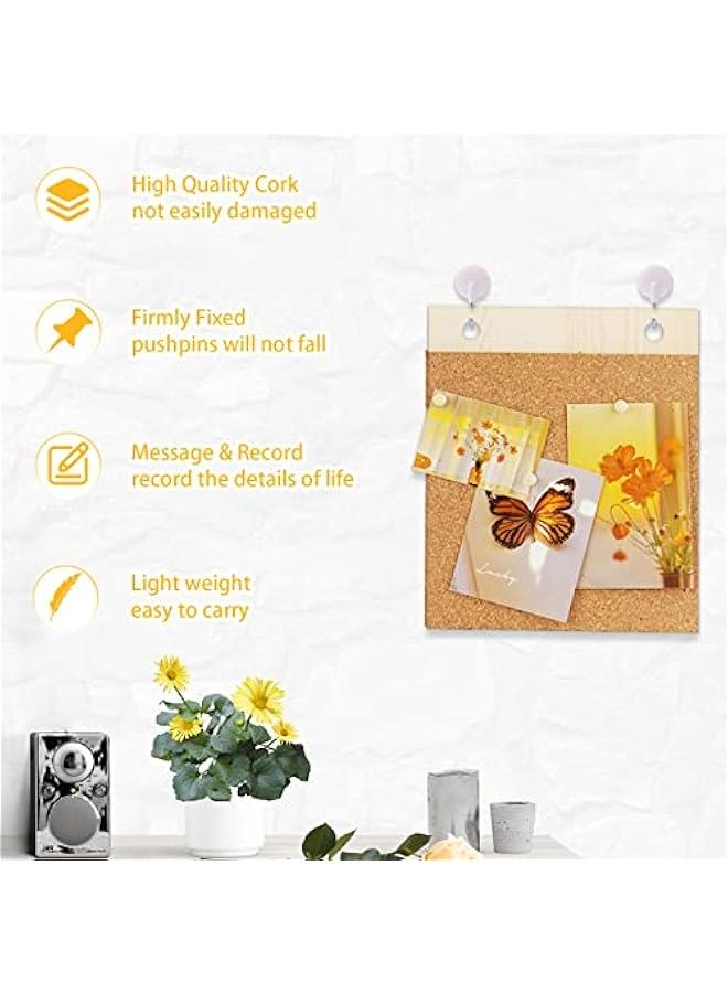 Generic Bulletin Board/Cork Board on The Desktop-Small Mini Hanging Tack Message Memo Picture Board for Home Office School  - Image 5
