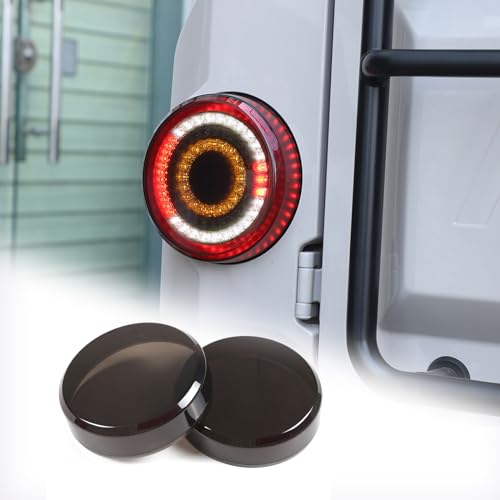 Hudiriy Car Smoked Tail Light Covers Compatible with Ineos Grenadier 2020-2024 Rear Lamp Light Shell Shade Tail Light Cover Protection Cover Accessories - Image 1