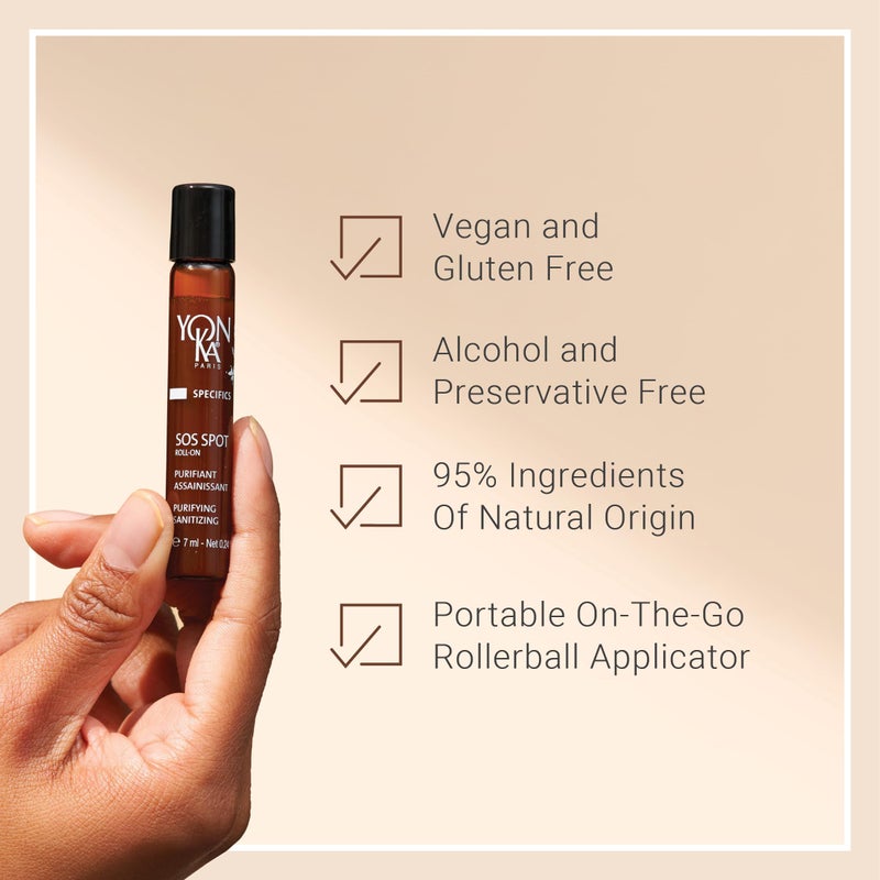 Yonka Yon-Ka SOS Spot Acne Treatment | Roll On Natural Lactic Acid to Clear Breakouts | 0.24 fl oz - Image 5