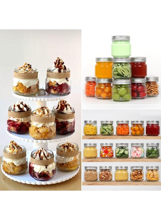 SZUAH 30 Pack Small Mason Jars 8 oz with Lids, Half Pint Canning Jars with 72 Free Labels, Regular Mouth Glass Jars for Canning, Preserving, Candle, DIY & Meal Prep - Image 5