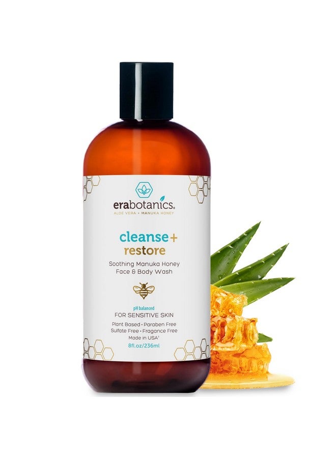 Era Organics Manuka Honey Face Wash for Women and Men - Moisturizing Face Wash for Dry Skin with Organic Aloe Vera - Soothing Gentle Face Cleanser Made in USA - Sulfate Free Facial Cleanser for Dry Skin 8 oz - Image 1