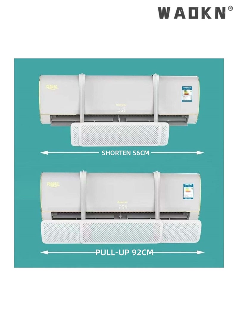 WAOKN - 3-in-1 Air Conditioner Deflector Air Conditioning Wind Shield, Split Adjustable  Ac Flow Deflector Preventing Ac From Blowing Directly, For Home Office Retractable Ac Anti Direct Wind Deflector - Image 1
