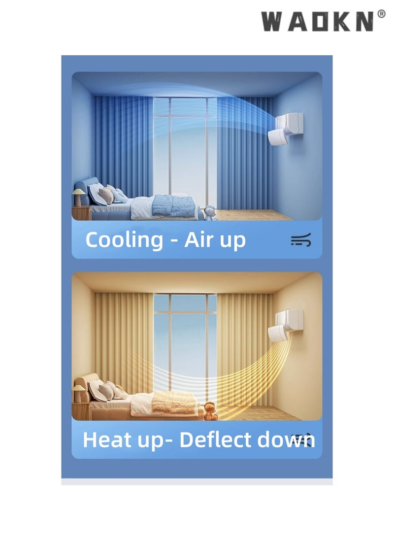 WAOKN - 3-in-1 Air Conditioner Deflector Air Conditioning Wind Shield, Split Adjustable  Ac Flow Deflector Preventing Ac From Blowing Directly, For Home Office Retractable Ac Anti Direct Wind Deflector - Image 1