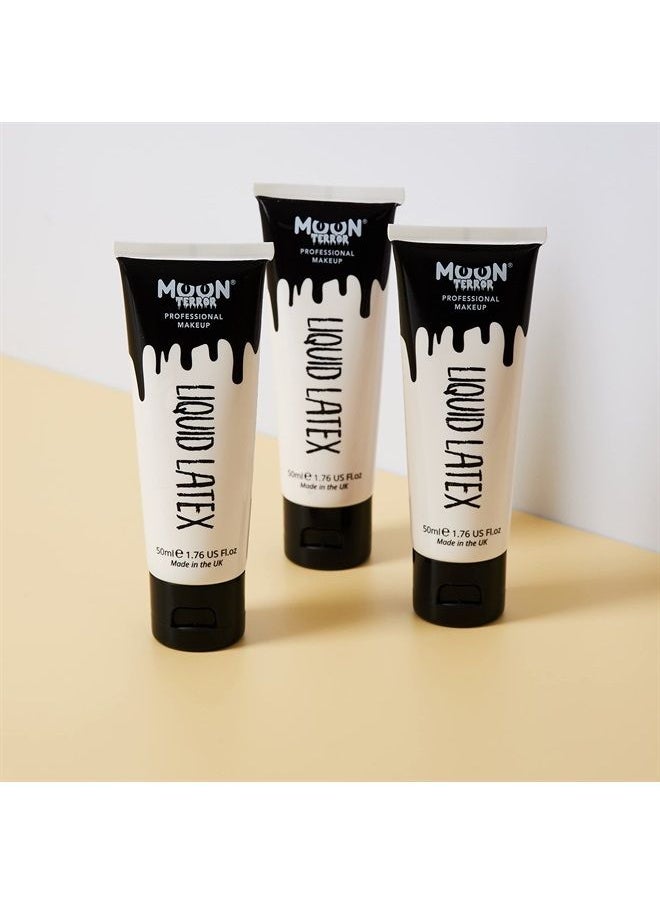 Pro FX Liquid Latex - 1.69fl oz - SFX Make up for Halloween, Works with Fake Blood & Face Paint - Special Effects Make up (Set of 3)