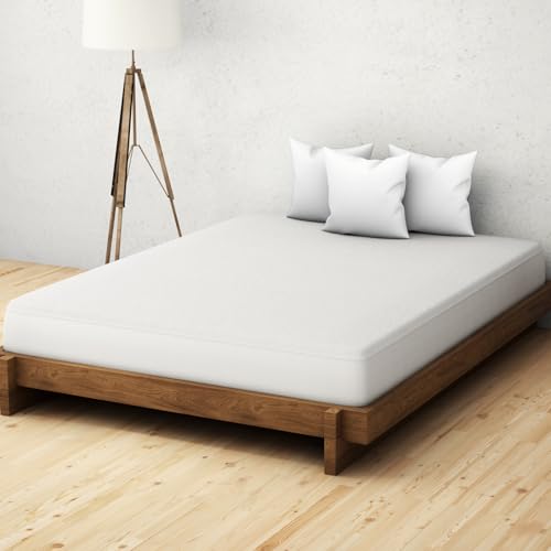 Welspun WelProtect 100% Waterproof Polyester Mattress Protector Queen Size 152x198 CM | Breathable Ultra Soft & Less Noise Fitted Bed Protector Cover (152x198 CM Queen, 200 TC, White) - Image 2