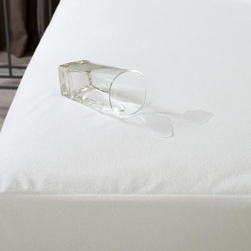 Welspun WelProtect 100% Waterproof Polyester Mattress Protector Queen Size 152x198 CM | Breathable Ultra Soft & Less Noise Fitted Bed Protector Cover (152x198 CM Queen, 200 TC, White) - Image 4