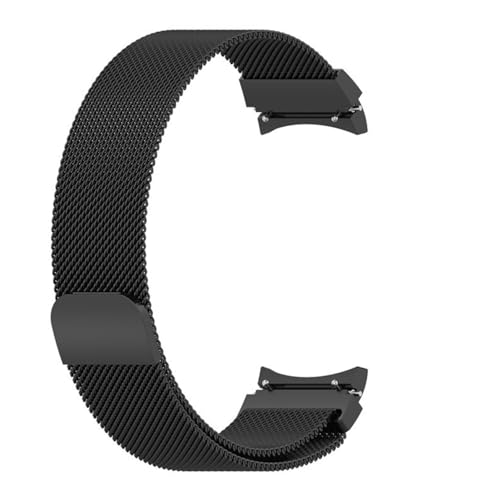 T TECLUSIVE Magnetic Metal Chain Strap Band Compatible for Galaxy Watch 6 5 Pro 4 Classic | Adjustable Magnetic Precise Curved Fitting with No Gap (Black) - Image 1