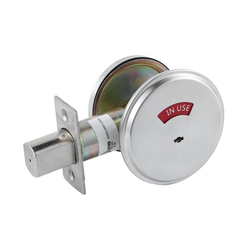 NEWBANG Grade 2 ADA Commercial Heavy Duty Privacy Deadbolt with Occupancy Indicator UL Listed and 3 Hour Fire Rated, Satin Chrome 26D, Left and Right Handed,MD-C2-Deadbolt-1P - Image 1