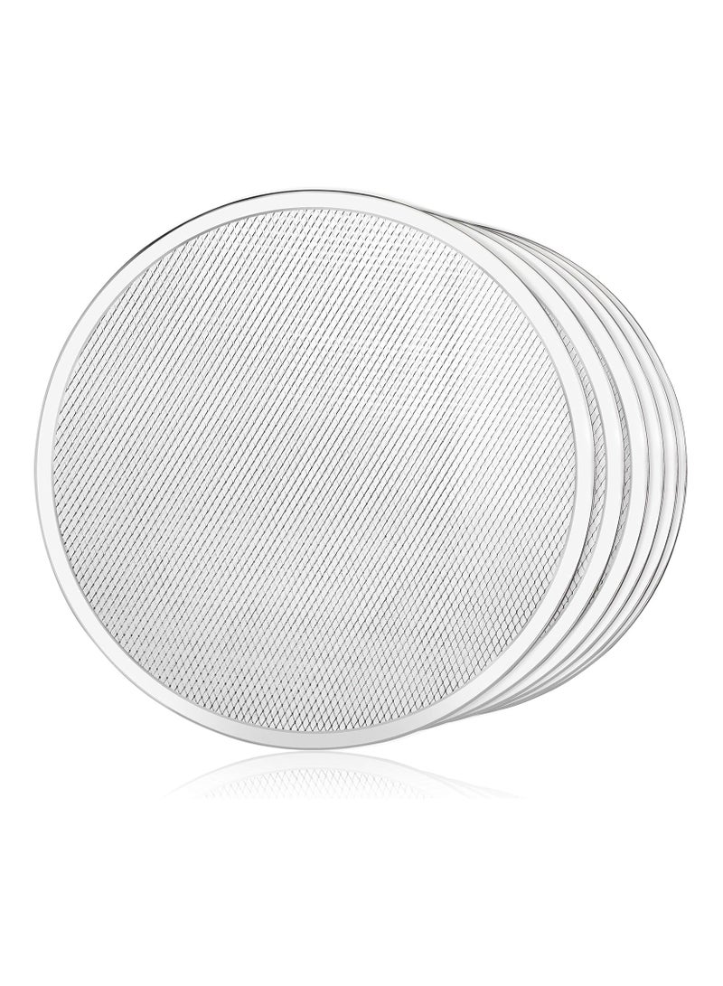 New Star Foodservice 50974 Restaurant-Grade Aluminum Pizza Baking Screen, Seamless, 16-Inch, Pack of 6 - Image 2