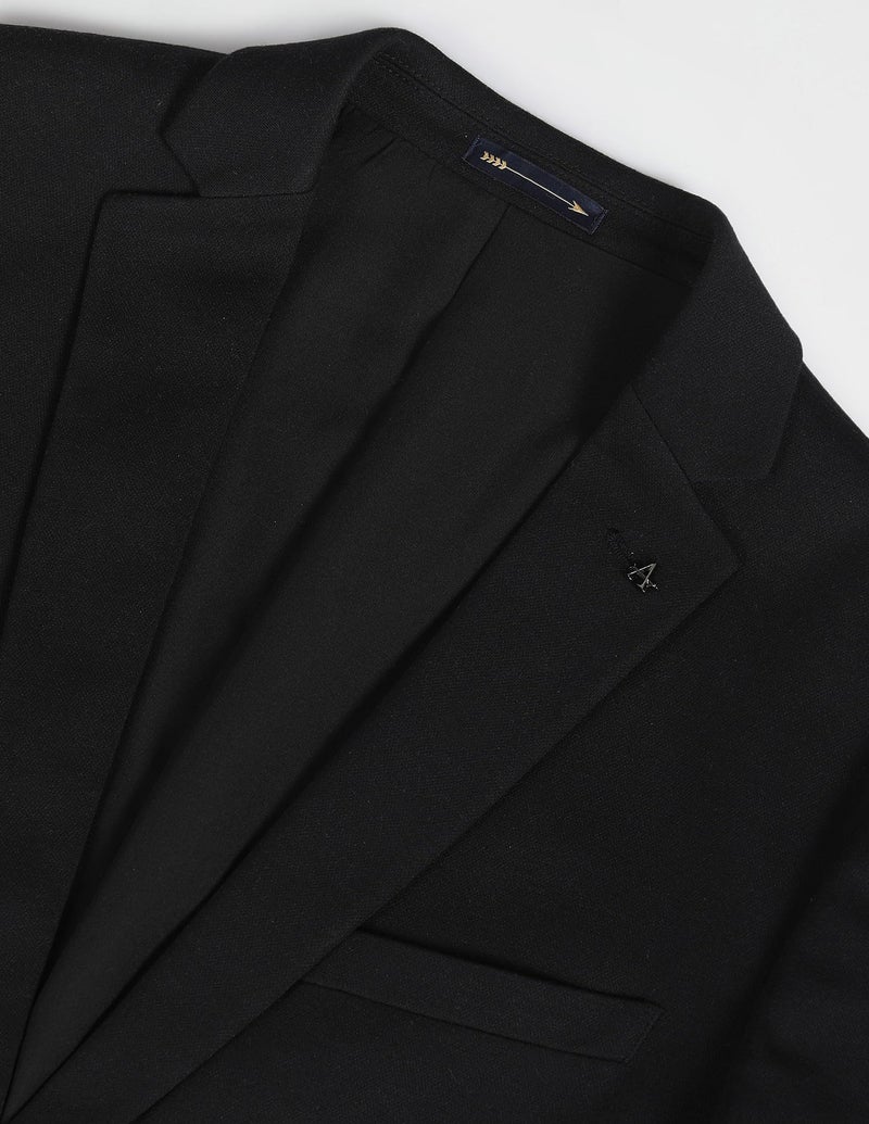 Arrow Men Solid Slim Fit Blazers - Three Pockets, Botton Closure Formal Blazer for Men - 42, Black - Image 3