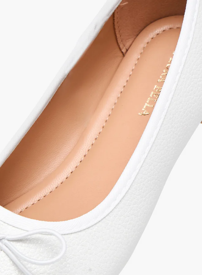 Flora Bella By Shoexpress Bow Accent Slip-On Ballerina Shoes