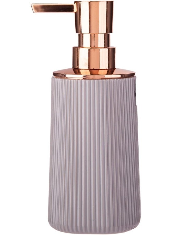 AKDC AKDC Indecor Nora Liquid Soap Dispenser 7Cm X 7Cm X 18Cm White And Rose Gold  - Image 3