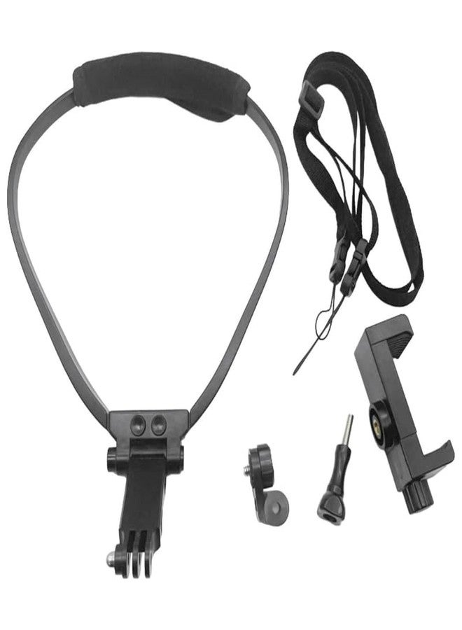Drumstone (𝐋𝐢𝐦𝐢𝐭𝐞𝐝 𝐓𝐨𝐝𝐚𝐲) Hands-Free Neck Mount Camera Holder for Action Cameras, First-Person POV Shooting, Adjustable Bendable Design, Ideal for Vlogs 𝟏𝟓 𝐘𝐞𝐚𝐫𝐬 𝐖𝐚𝐫𝐫𝐚𝐧𝐭𝐲 - Image 3