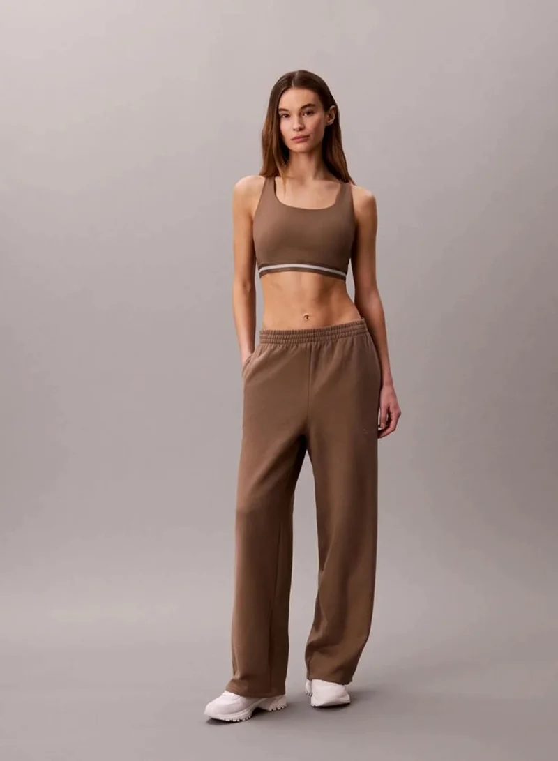 Calvin Klein Shitake Quick-Dry Medium-Impact Sports Bra for Women | Best Price UAE