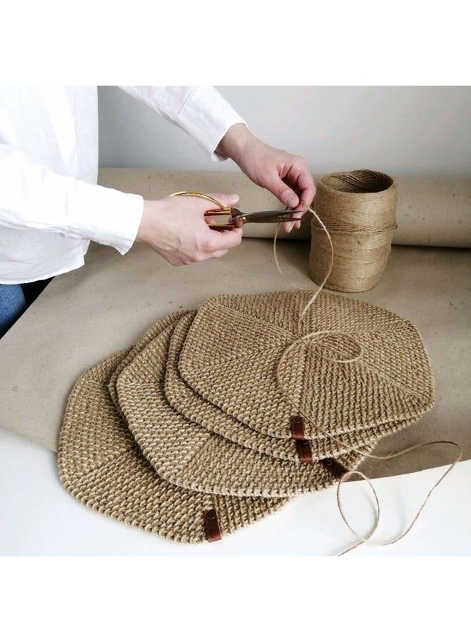 KIS Premium Quality Natural Jute Twine 1500 FEET Petroleum Smell Free 3 Strand, Great to DIY Projects, Crafts, Decoration, Hobby, PET Friendly, Gardening Twine - Image 4